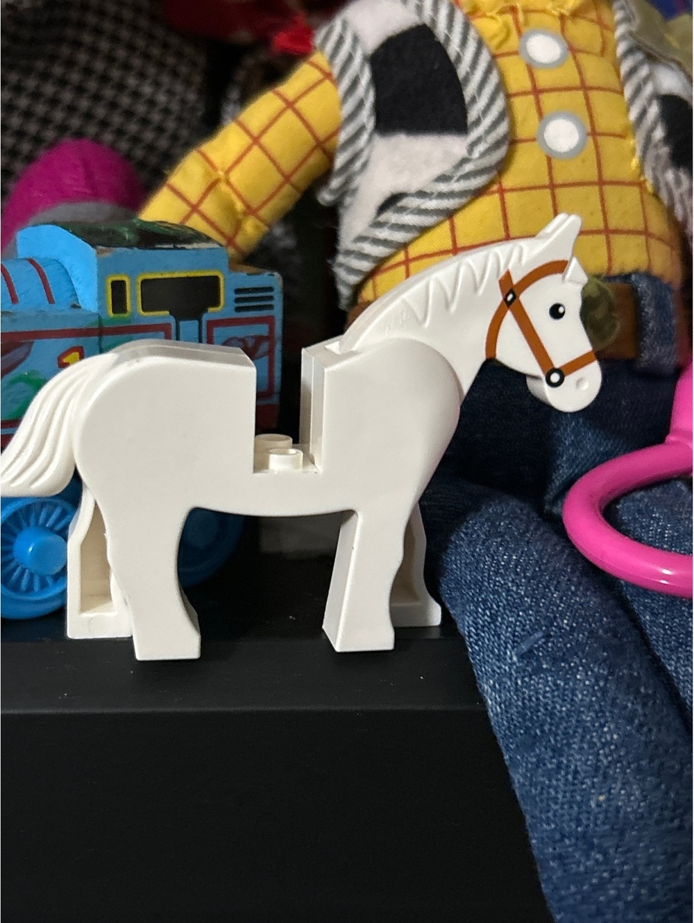 LEGO White Horse Figure Toy Accessory